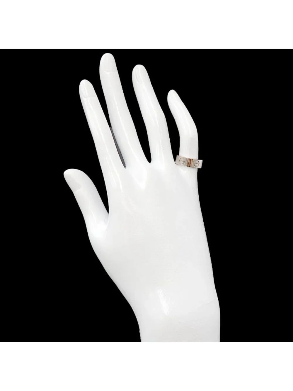 Cartier Love Classic 48 Ring 18k WG White Gold 750